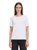 BETTY & CO Basic Shirt mit Rundhalsausschnitt in Weiß