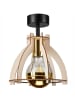 Licht-Erlebnisse Deckenlampe Ø 21 x (H)25 cm in Schwarz Natur