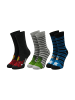 ONOMATO! 3er-Set: Socken Avengers Hulk, Iron Man und Captain America in Mehrfarbig