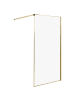 Beliani Duschwand WASPAM in Transparent/Gold - (W) 100 x (H) 190 x (L) 100 cm