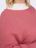 ONLY Carmakoma Gerippter Strickpullover Übergrößen Basic Plus Size CARADALINE in Rosa