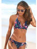 Sunseeker Triangel-Bikini-Top in marine-bedruckt