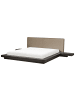 Beliani Doppelbett ZEN in Braun/Beige - (W) 308 x (H) 86 x (L) 229 cm