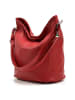 Florence Florence Schultertasche, Shopper Leder rot ca. 37cm