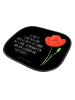 Mr. & Mrs. Panda Sonnenschutz Auto Blume Mohnblume mit Spruch in Schwarz