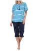 NORMANN Kurzarm Pyjama Schlafanzug Shorty Maritimer Look - 85125 in hellblau