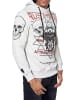 Rusty Neal Sweatshirt mit Rocker-Print in Grau