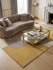 KADIMA DESIGN Teppich Wolle Handgetuftet AIRE Abstrakt Wohnzimmer Modern in Gelb-Beige