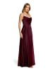 Vera Mont Abendkleid mit Wasserfallausschnitt in Deep Dahlia