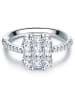 Trilani Ring aus Sterling Silber mit Zirkonia in silber