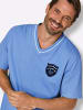 WITT WEIDEN Schlafanzug-Shirt in mittelblau