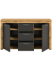 ebuy24 Sideboard Jam Grau 125 x 35 cm