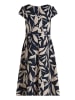 BETTY & CO Cocktailkleid mit Aufdruck in Dark Blue/Nature