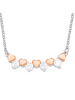 Amor Kette mit Anhänger Silber 925, rhodiniert+rosévergoldet in Bicolor