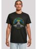 F4NT4STIC T-Shirt NASA STS 132 Atlantis Mission Badge Distressed in schwarz