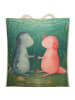 Mr. & Mrs. Panda Stoffbeutel Axolotl Liebe Design ohne Spruch in Weiß