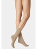 Kunert Socken Soft Wool Cotton druckfreier Bund in Beige-mel.