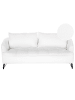 Beliani 3-Sitzer Sofa HOBRO in Weiß/Schwarz - (W) 196 x (H) 87 x (L) 85 cm