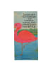 Mr. & Mrs. Panda Badehandtuch Flamingo Classic Design mit Spruch in Aquarell Pink