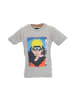 Naruto Naruto T-Shirt für Kinder aus weicher Baumwolle mit Motiv kurzarm in Grau