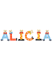 Playshoes Deko-Buchstaben "ALICIA" in bunt