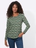 WITT WEIDEN Langarm-Shirt in moos-sand-bedruckt