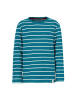 Band of Rascals Longsleeve " Striped " in petrol-cream