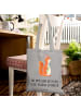 Mr. & Mrs. Panda Uni Tasche Eichhörnchen Blume mit Spruch in Light Grey