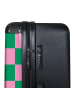 NoBoringSuitCases Suitcase, Koffer, Reisekoffer Quadrate rosa grün