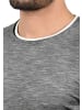 !SOLID Rundhalsshirt SDRigos 21102893ME Kurzarmshirt mit farblich abgesetztem Kragen in Schwarz