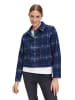 BETTY & CO Wolljacke langarm in Dunkelblau/Grau