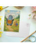 Mr. & Mrs. Panda Postkarte Pinguin & Maus Wanderer Design ohne S... in Weiß