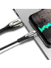 Wisam® USB-A/ Lightning 2,4A 3m Kabel mit Ladeanzeige schwarz