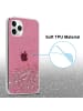 cadorabo Hülle für Apple iPhone 11 Glitter in Rosa mit Glitter