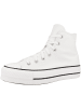 Converse Sneaker high Chuck Taylor All Star Canvas Platform High in weiss