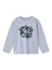 name it Weicher Design Longsleeve Pullover Rundhals Langarmshirt in Violett