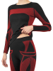 normani Damen Sport-Funktionsunterwäsche Set Hemd + Hose in Schwarz/Rot