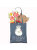 Mr. & Mrs. Panda Uni Tasche Chinchilla Blume mit Spruch in Indigo Blue