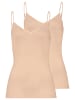 Hanro Spaghetti Top Cotton Seamless in Skin