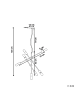 Beliani Pendelleuchten CREMERA in Messing - (W) 52 x (H) 126 x (L) 74 cm