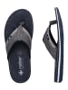 rieker Zehenstegsandalen Comfort in Grau