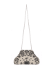 IZIA Women Clutch in Beige Black