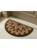 Beliani Fußmatte ALATNA in Braun/Beige - (W) 45 x (L) 75 cm