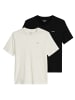 Marc O'Polo DENIM T-Shirt 2er Pack in Schwarz/Weiß