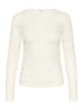 Kaffe Langarm-Shirt KAnanna Tight fit in Chalk
