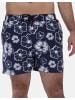 Frozen Cape Badeshorts RIBEIRA in Dark Blue Printed