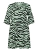 KAFFE curve Kleid KCleane A-shape in Green/Black Animal