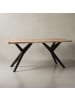 KADIMA DESIGN Esszimmertisch 160x80x76 cm Massivholz Metall Esstisch