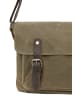 DreiMaster Men Messenger Bag in Light Olive