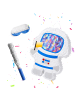 relaxdays 3-tlg. Pinata Set "Astronaut" in Bunt